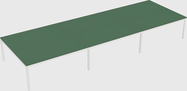 Shared rectangular desk