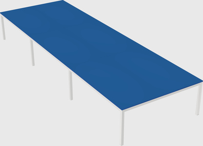 Shared rectangular desk
