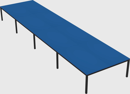 Shared rectangular desk