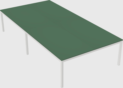 Shared rectangular desk