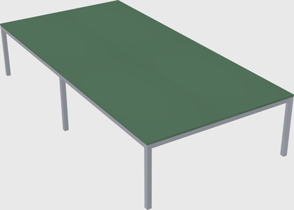 Shared rectangular desk