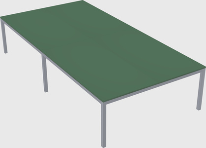 Shared rectangular desk