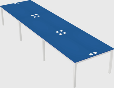 Shared rectangular desk