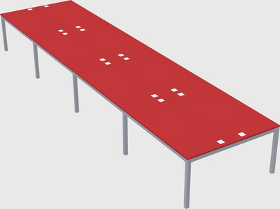 Shared rectangular desk