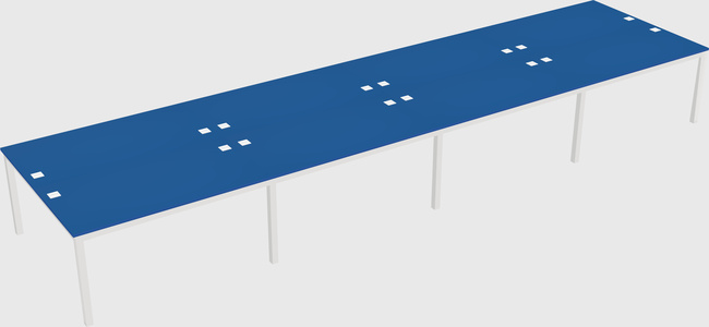 Shared rectangular desk