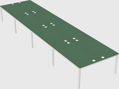 Shared rectangular desk