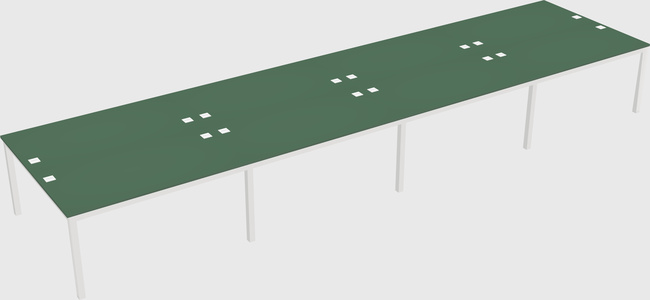 Shared rectangular desk