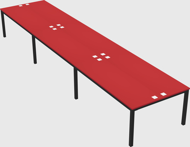 Shared rectangular desk