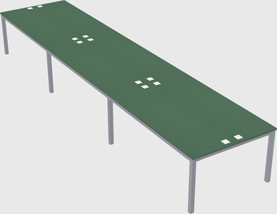 Shared rectangular desk