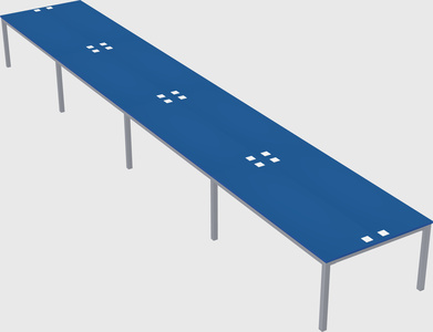 Shared rectangular desk