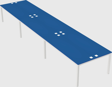 Shared rectangular desk