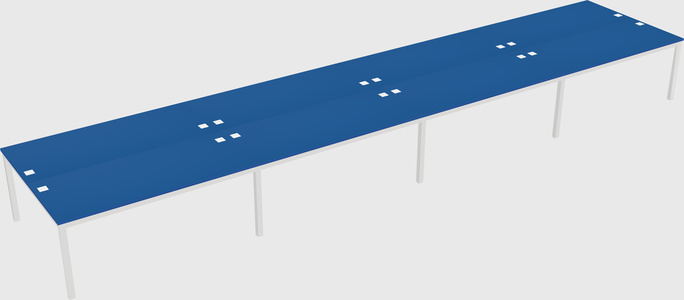 Shared rectangular desk