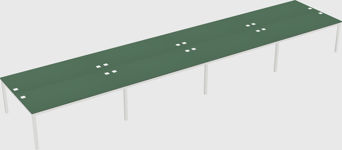 Shared rectangular desk