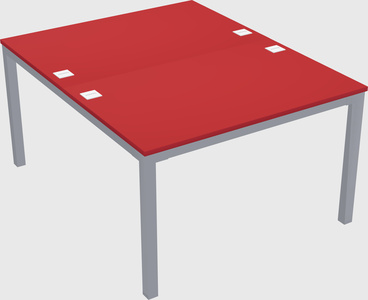 Shared rectangular desk