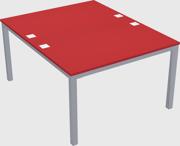 Shared rectangular desk