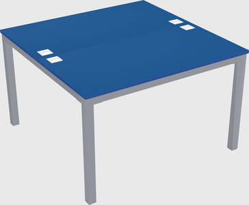 Shared rectangular desk