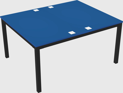 Shared rectangular desk