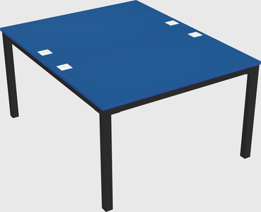 Shared rectangular desk