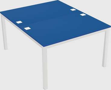 Shared rectangular desk