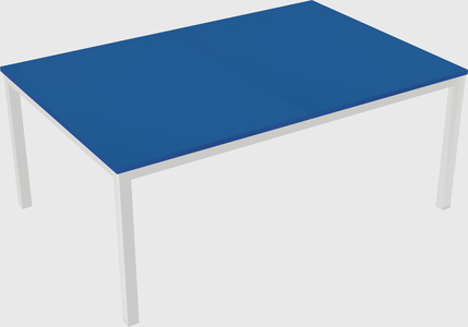 Shared rectangular desk