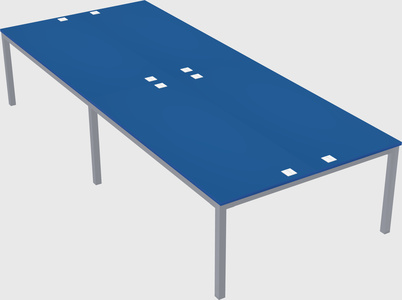 Shared rectangular desk