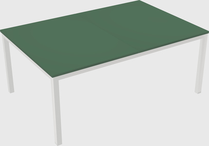 Shared rectangular desk