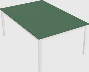 Shared rectangular desk