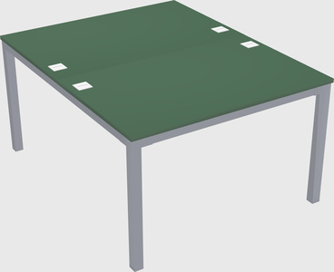 Shared rectangular desk