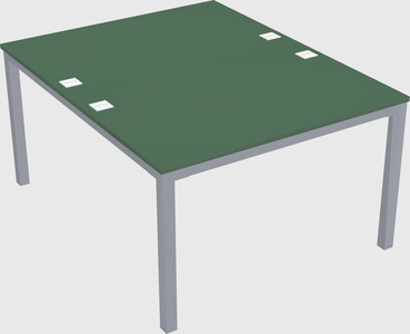 Shared rectangular desk