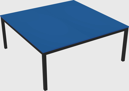Shared rectangular desk