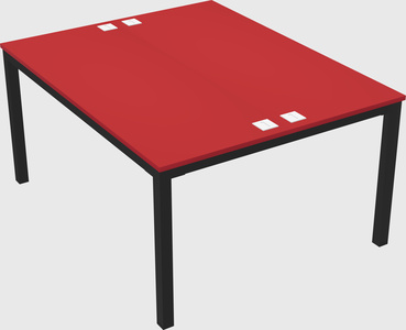 Shared rectangular desk