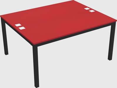Shared rectangular desk