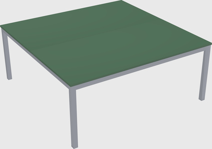 Shared rectangular desk