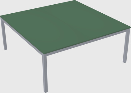 Shared rectangular desk