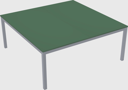 Shared rectangular desk