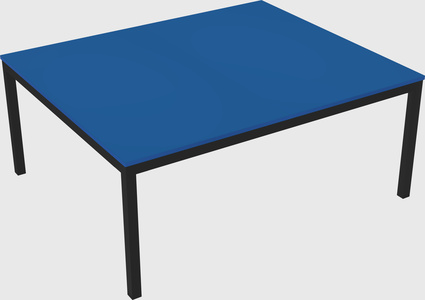 Shared rectangular desk