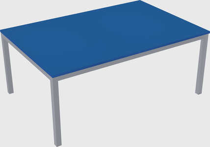 Shared rectangular desk