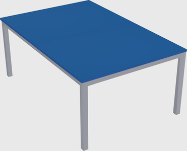 Shared rectangular desk