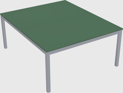 Shared rectangular desk