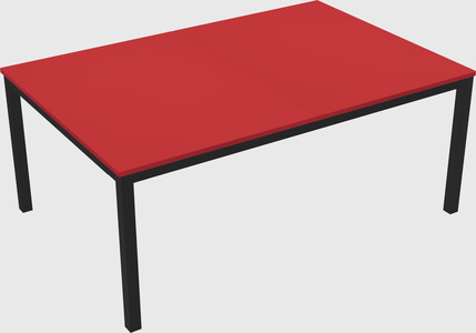 Shared rectangular desk