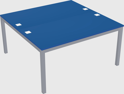 Shared rectangular desk