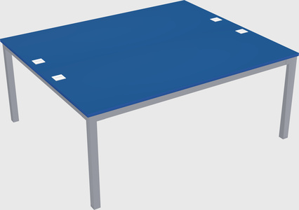 Shared rectangular desk