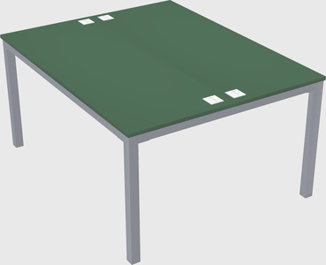 Shared rectangular desk