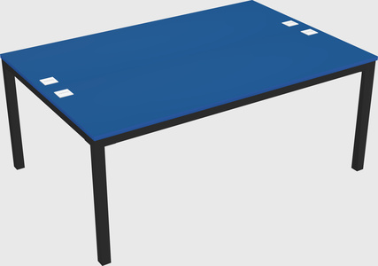 Shared rectangular desk