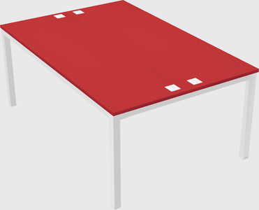 Shared rectangular desk