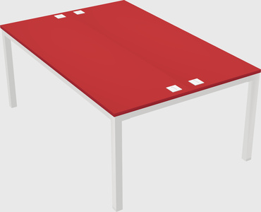 Shared rectangular desk