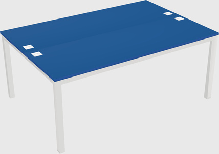 Shared rectangular desk