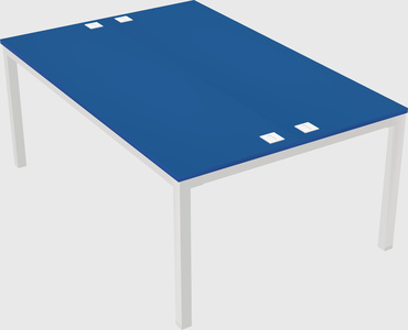 Shared rectangular desk