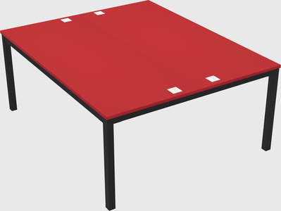 Shared rectangular desk