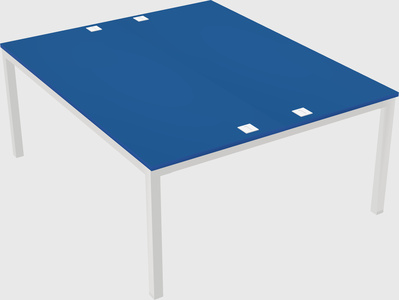 Shared rectangular desk